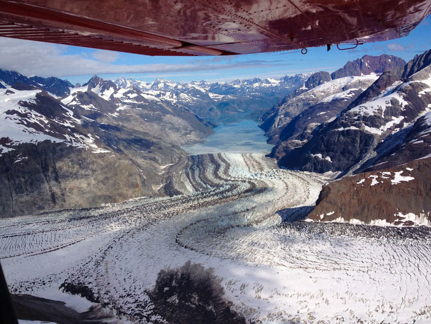 A glacier of Glacier Bay National Park.